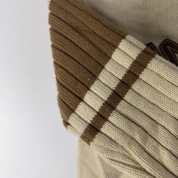 South Pole Cream and Brown Turtleneck Sweater - Picture 5 of 7